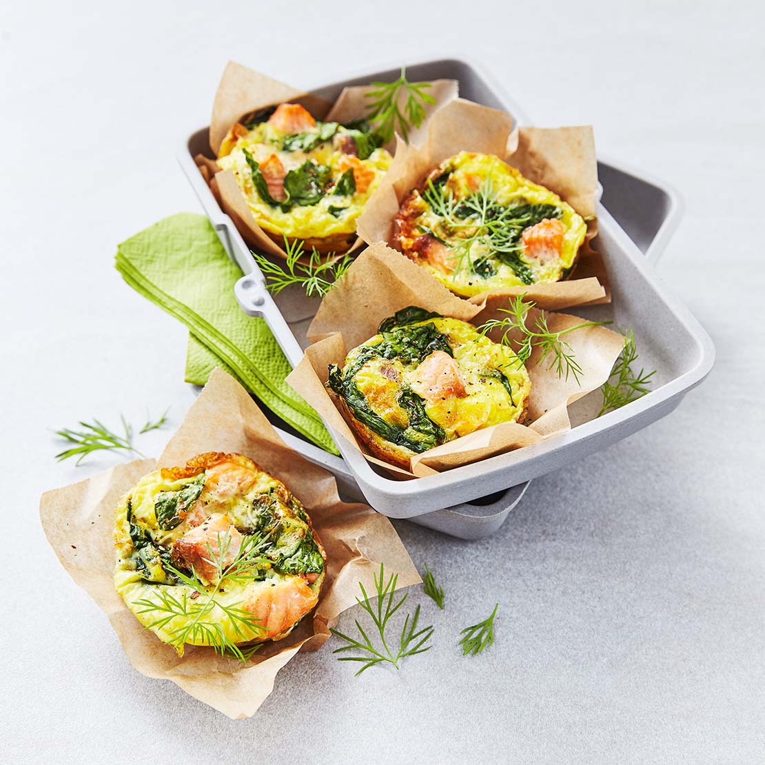 Mini-Lachs-Frittatas