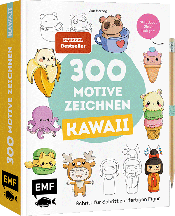 300 Motive zeichnen – Kawaii