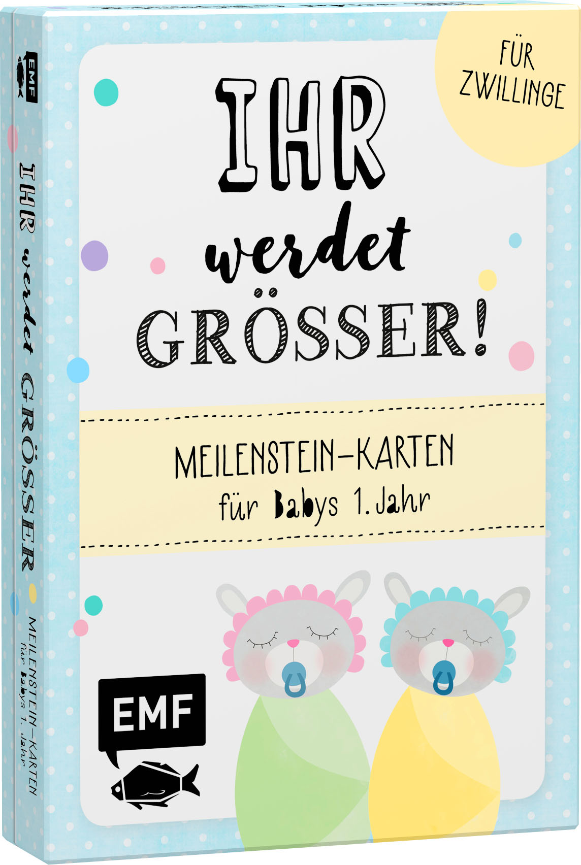 Ihr werdet größer! Meilenstein-Karten für Babys 1. Jahr – Für Zwillinge