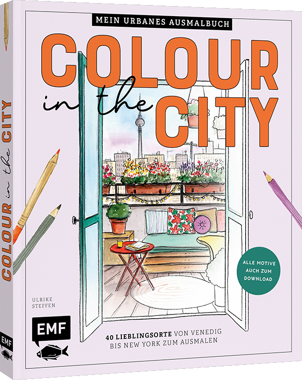 Colour in the city – Mein urbanes Ausmalbuch