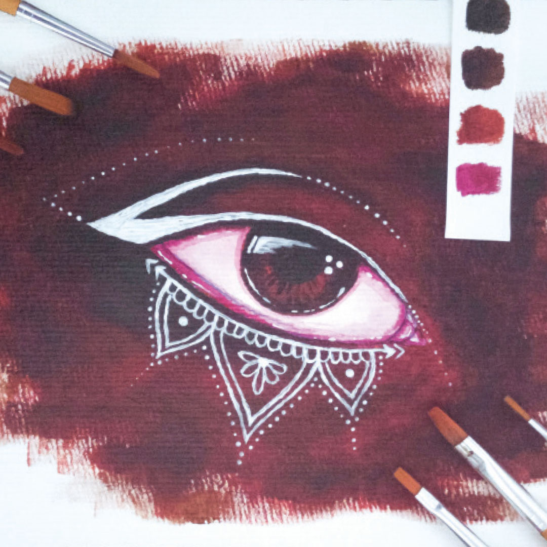 Augen malen „Eyeliner"