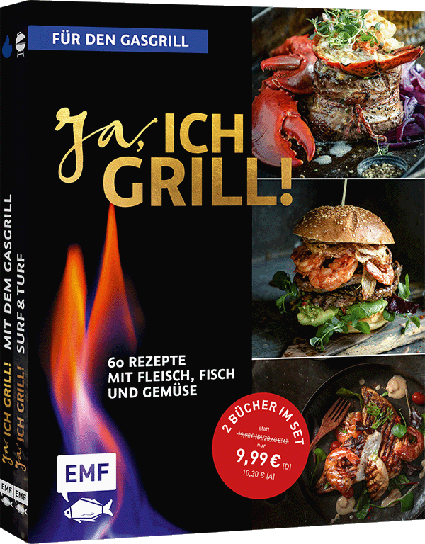 Ja, ich grill! – Für den Gasgrill: Doppelt gut – 2 Bücher im Set