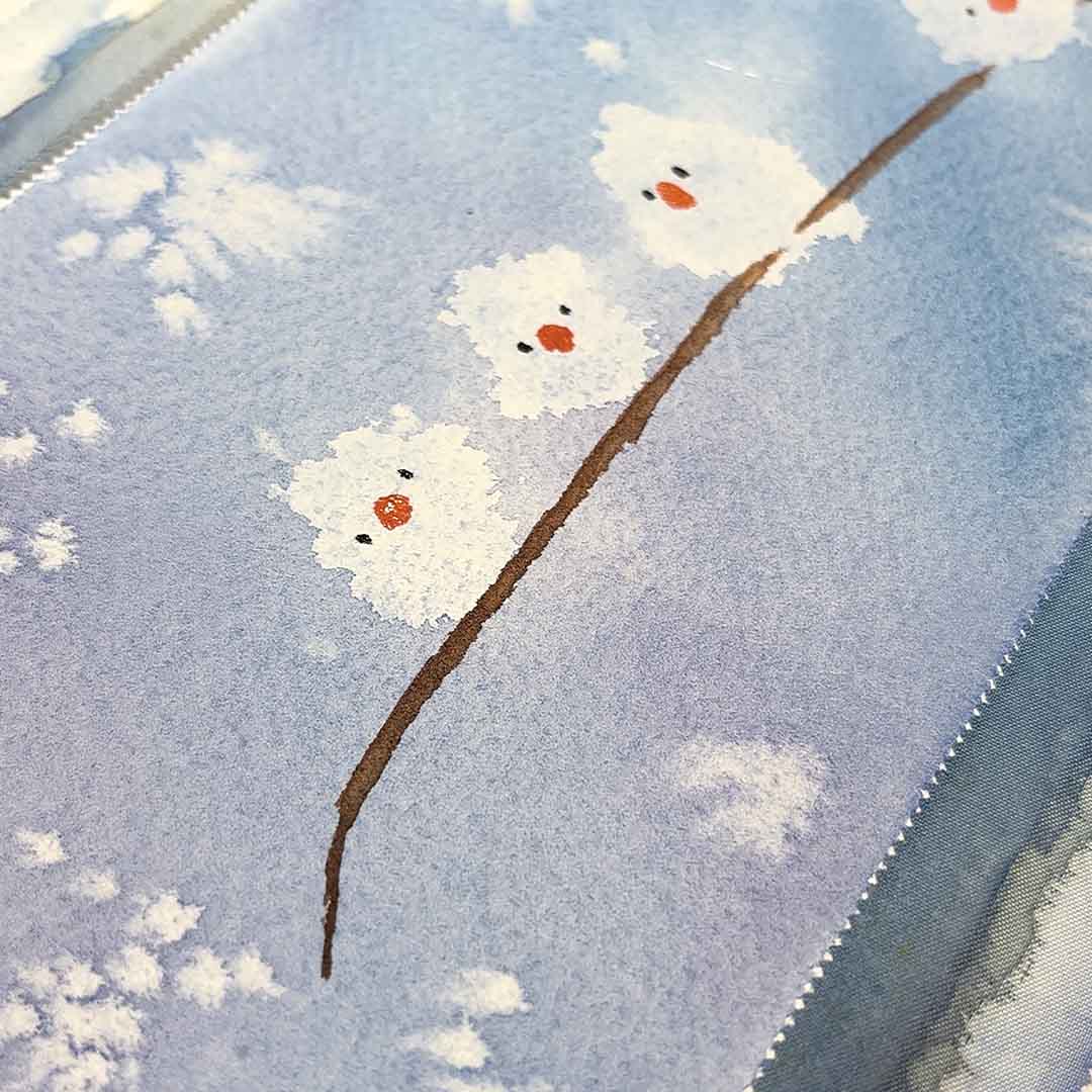 Schritt 6 Anleitung "Freundliche Vögel" aus dem Buch "Watercolor – Nature Dreams" von Dorothee Riehl-Fujii
