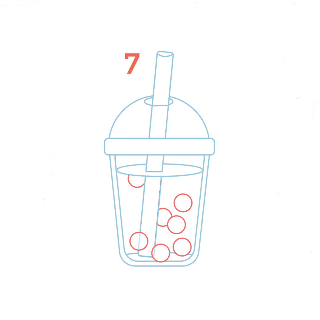 Schritt 7 Anleitung "Bubble Tea malen" aus dem Buch "Die Kawaii-Zeichenschule – Super süß zeichnen" von Leon Römer