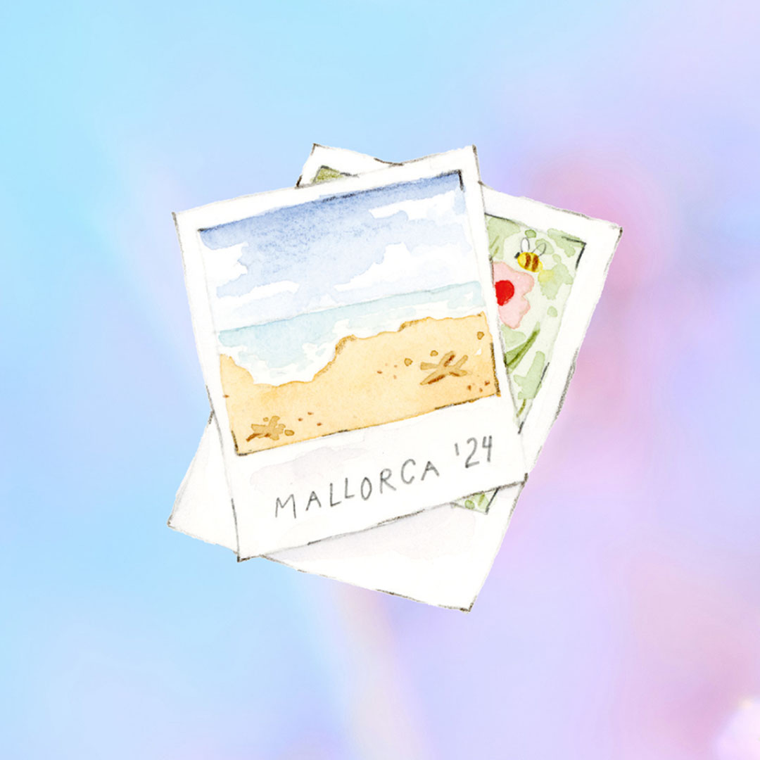 DIY-Anleitung "Polaroids malen" aus dem Buch "3300 Motive – Watercolor" von Mildred Böhnlein, auch bekannt als @live.laugh.paint_