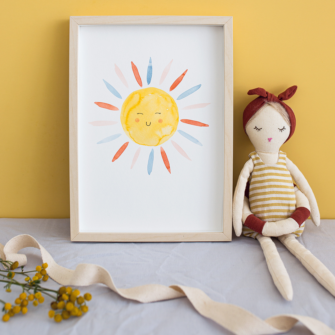 Watercolor Sonne Watercolor Sonne