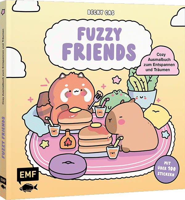 Fuzzy Friends – Cozy Ausmalbuch zum Entspannen und Träumen