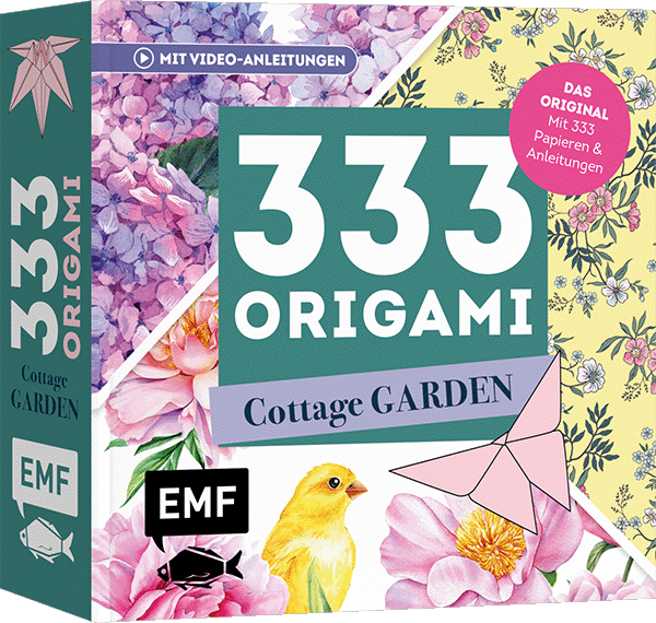 333 Origami – Cottage Garden – Wunderschöne Papiere falten für Blumen-Fans